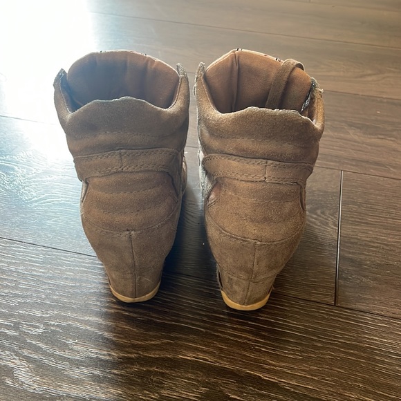 Ash Italia Bowie kicks Wedge Sneaker in Stone size 38 - Picture 4 of 5